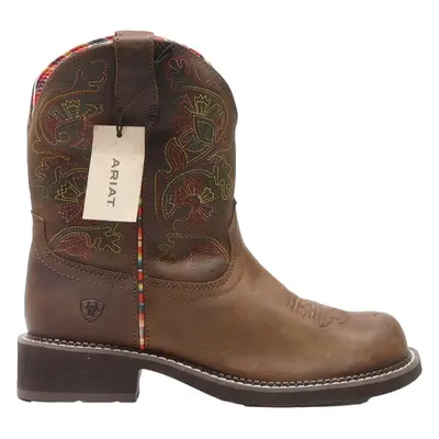 ARIAT Cowboy Boots Brown Leather Mens UK 9.5
