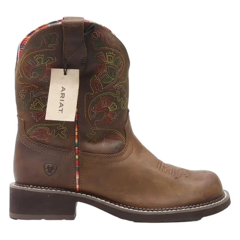 ARIAT Cowboy Boots Brown Leather Mens UK 9.5