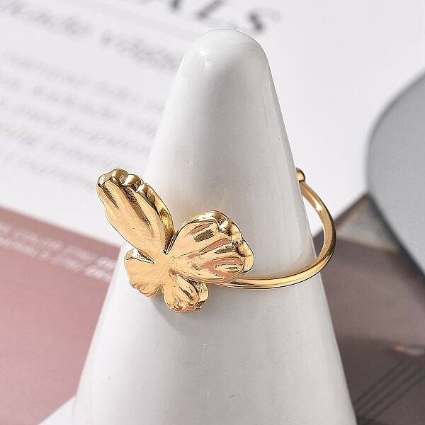 304 Stainless Steel Open Cuff Ring for Women