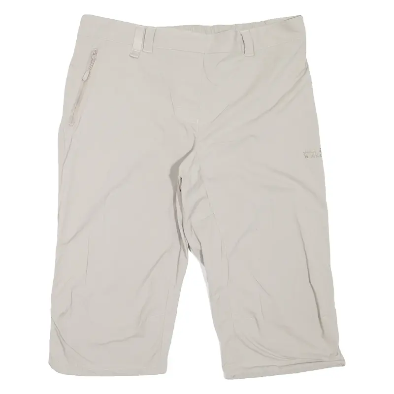 JACK WOLFSKIN Outdoor Womens Casual Shorts Grey UK 14 W33