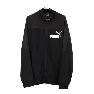 Puma Track Jacket - XL Black Cotton