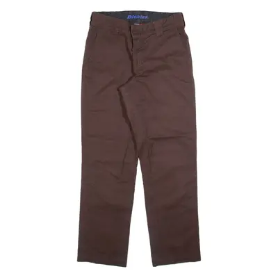 DICKIES Mens Trousers Brown Regular Straight W29 L30