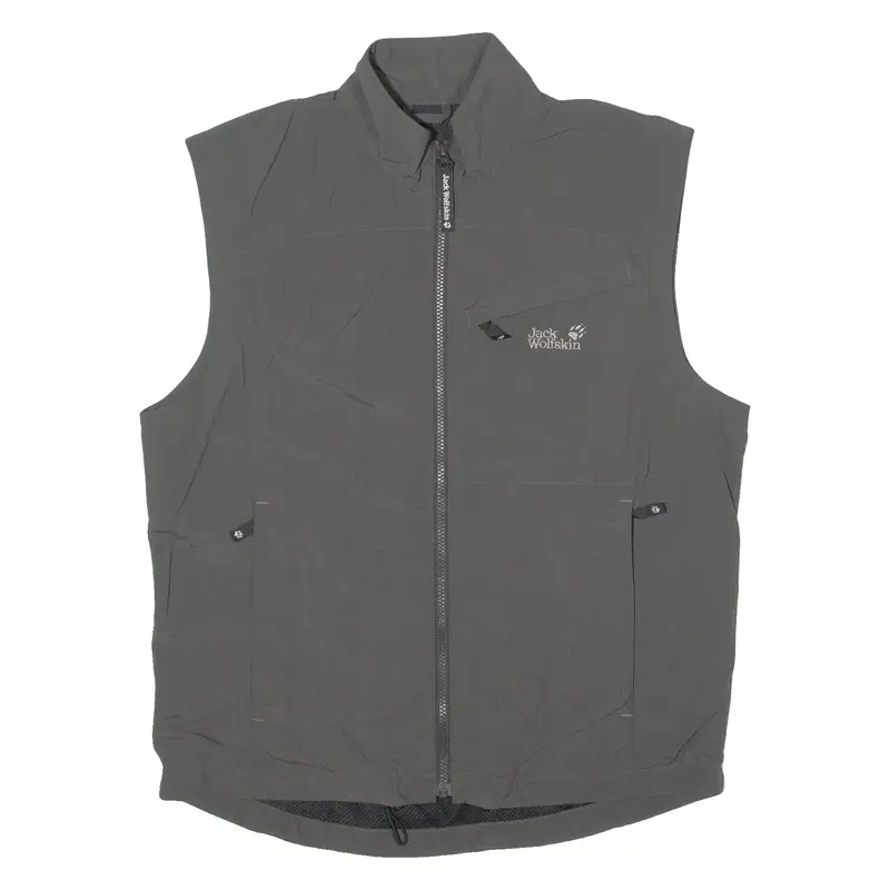 JACK WOLFSKIN Mens Gilet Grey M