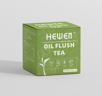HEWEN Oil Flush Tea - Gentle Essence of Herbs 10-Pack Box - Pure Ingredients No Sugar Added Ambient Tea with Natural Herbal I...