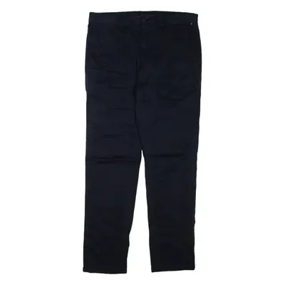 TOMMY HILFIGER Chino Mens Trousers Blue Regular Tapered W32 L30