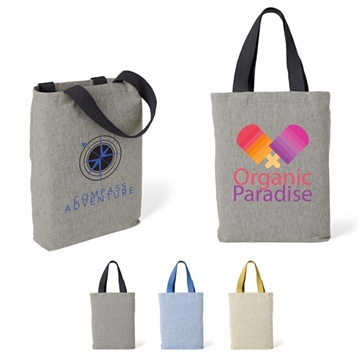 100 Customized Cotton Chambray Tote Bag - 22lb Capacity