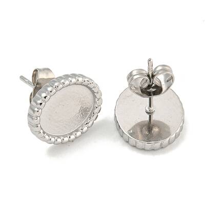 Non-Tarnish 304 Stainless Steel Stud Earrings Findings