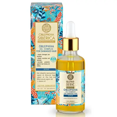 Natura Siberica Oblepikha Siberica Oil compresse per capelli danneggiati 50 ml