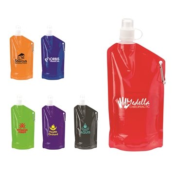 72 Custom Crusade 24 oz PE Water Bottle - BPA Free & Collapsible