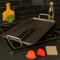 SmartCook Double Burner Griddle/Grill Pan 17\