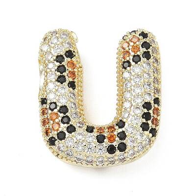 Brass Micro Pave Cubic Zirconia Pendants
