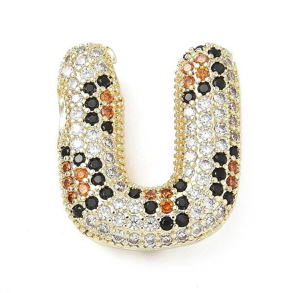 Brass Micro Pave Cubic Zirconia Pendants