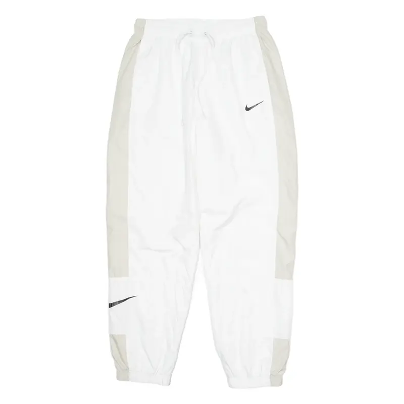 NIKE PINWHEEL Mens Track Pants White Tapered S W26 L27