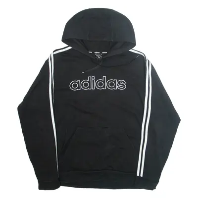ADIDAS Mens Black Hoodie L