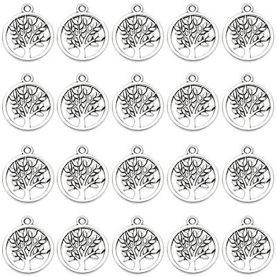 100Pcs Tibetan Style Alloy Pendants