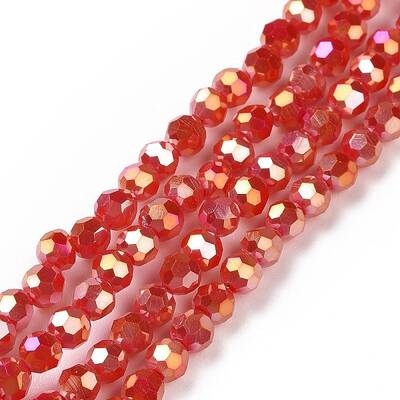 Full Plated Electroplate Glass Beads Strands