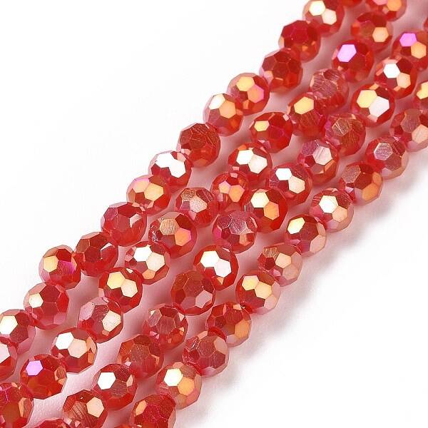 Full Plated Electroplate Glass Beads Strands