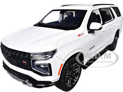 2025 Chevrolet Tahoe Z71 White Timeless Legends Series 1/24 Diecast Model Car by Motormax