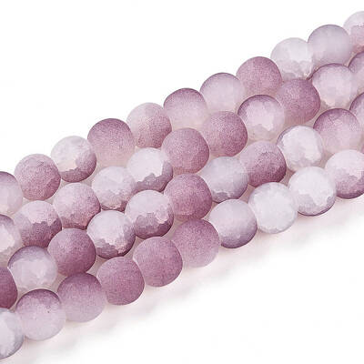 Crackle Glass Beads Strands