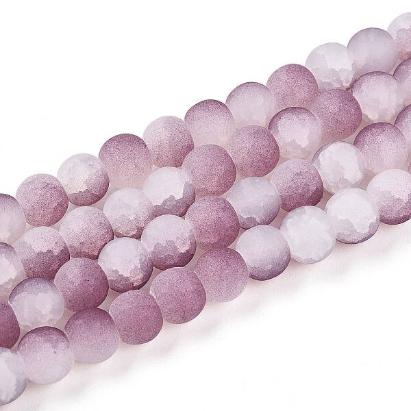 Crackle Glass Beads Strands
