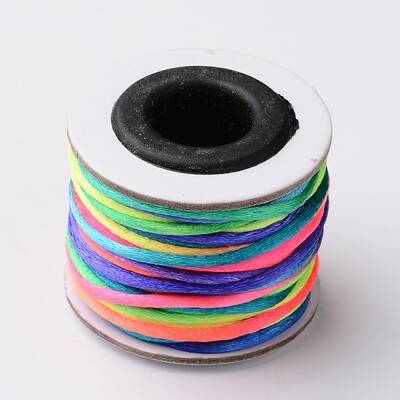 Macrame Rattail Chinese Knot Making Cords Round Nylon Braided String Threads