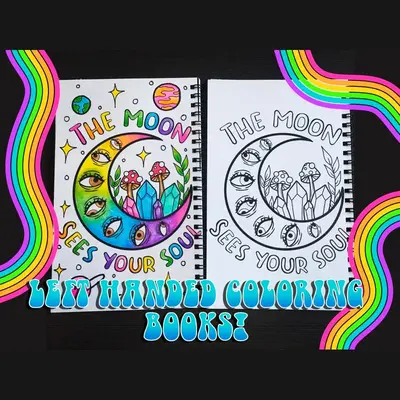 LEFT HANDED mini coloring books