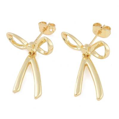 Brass Stud Earrings for Women