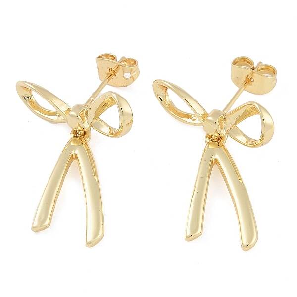 Brass Stud Earrings for Women