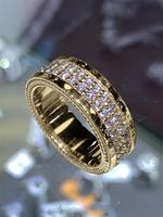 Fashion Rhinestone Decorated Copper Ring, Elegant Wedding Engagement Party Accessories for Women, Trendy All-match & Exquisit...