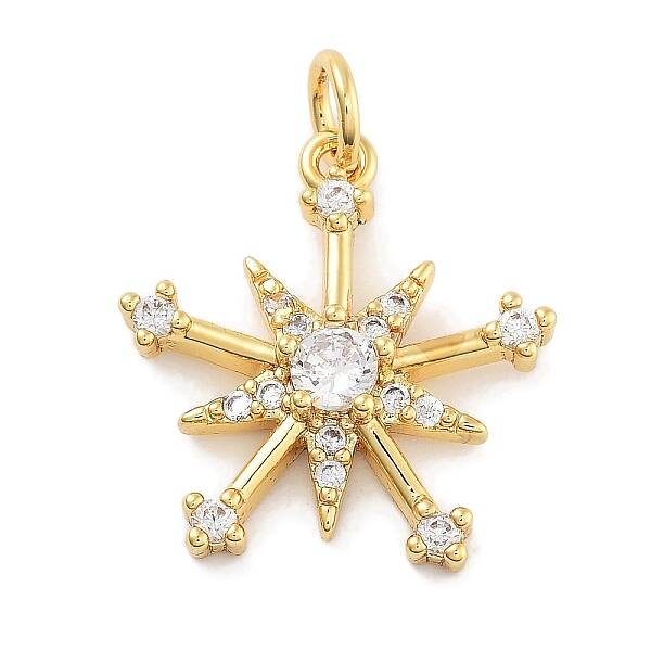 Rack Plating Brass Micro Pave Cubic Zirconia Pendants