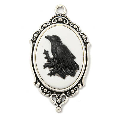 Gothic Style Alloy with Resin Pendants