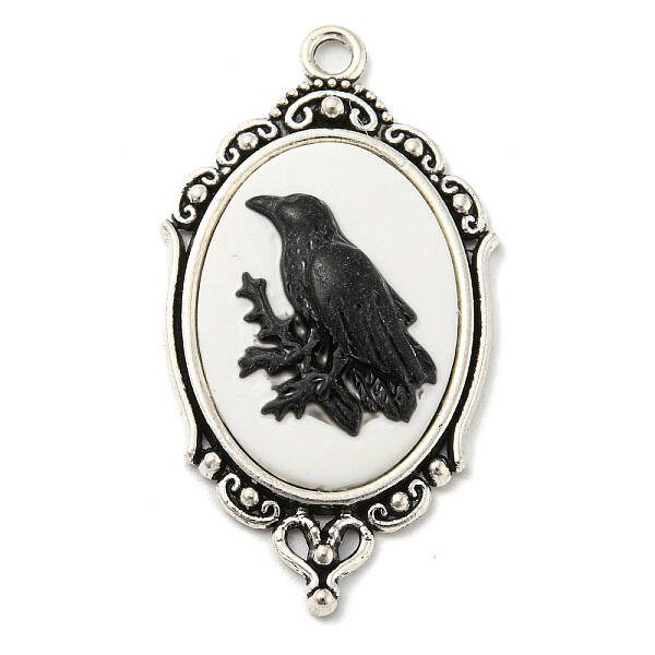 Gothic Style Alloy with Resin Pendants