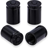4PCS Bullet Shell Tire Valve Stem Caps, Aluminum Alloy Car Air Stem Cap, Universal Dustproof Tire Valve Stem Covers for Cars,...