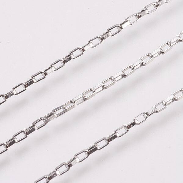 Tarnish Resistant 304 Stainless Steel Box chains/Venetian Chains