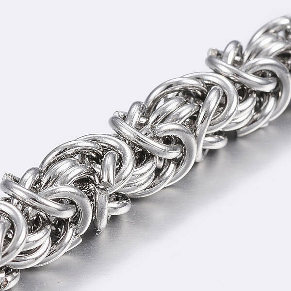Tarnish Resistant 304 Stainless Steel Byzantine Chain