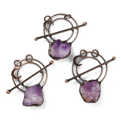 Natural Amethyst Big Pendants