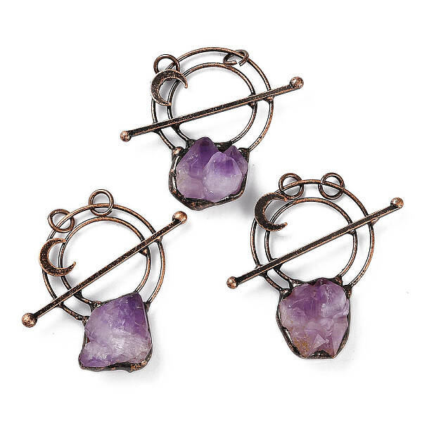 Natural Amethyst Big Pendants