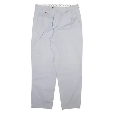 Mens Trousers Grey Relaxed Straight W32 L30