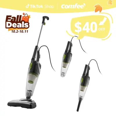 Comfee Stick Vacuum Cleaner, gift, 2-in-1 Lightweight Handheld Vac Cordless Powerful Suction with Filter for Pet Hair, Car a...