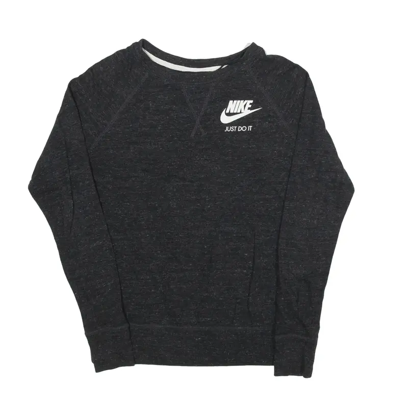 NIKE Sweatshirt Grey Womens S