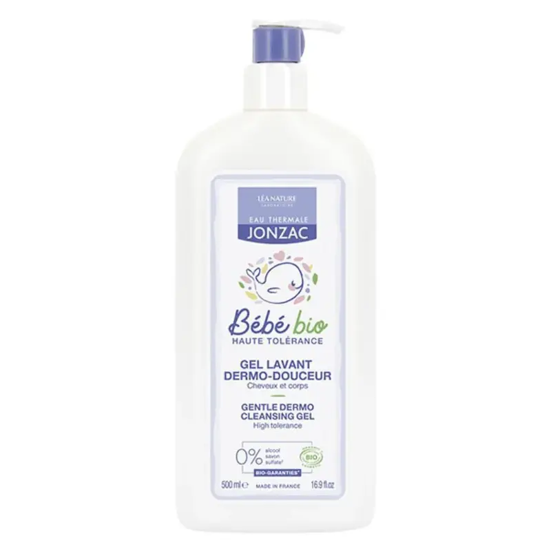 Eau thermale Jonzac Organic Delicate Cleansing Gel Bebe Hair And Body 500ml