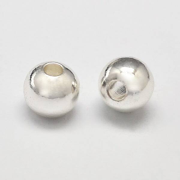 Rack Plating Brass Round Spacer Beads
