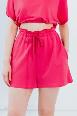 Upcycled - Playsuit - Shorts in Pink | Size: M/L