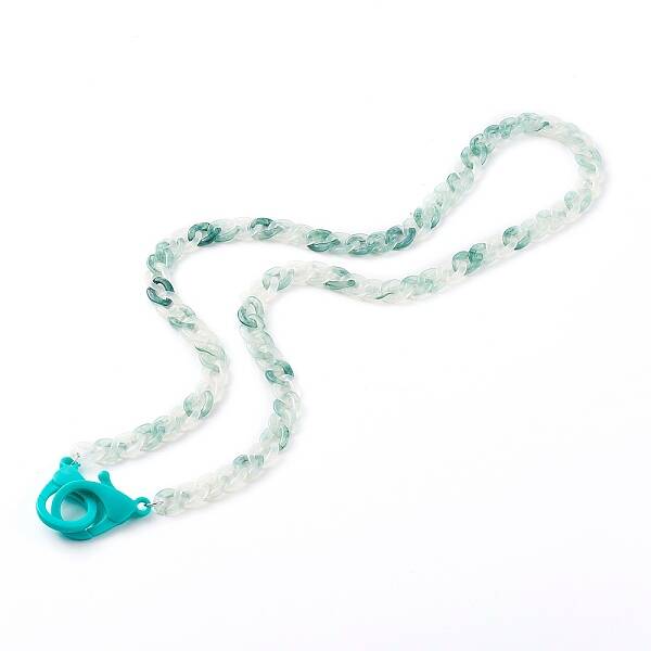 Personalized Acrylic Curb Chain Necklaces