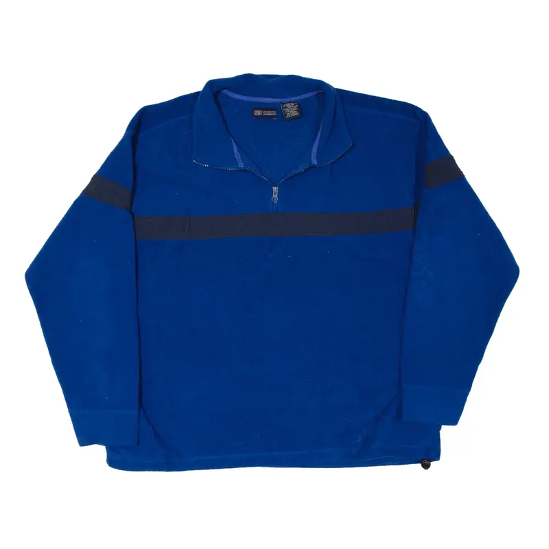 FADED GLORY Fleece Blue 1/4 Zip Mens L