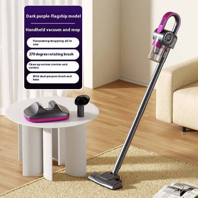 Mites Instrument Three-in-one Wireless Handheld Large Suction Vacuum Cleaner | Color: SK002 Purple | Specifications: English ...