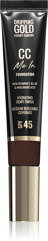 Dripping Gold CC Me In lightweight foundation SPF 45 shade Rich 10 32 ml