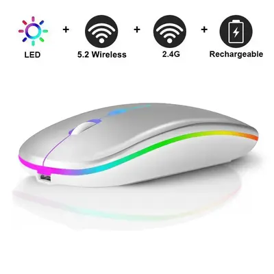 Wireless Gaming PC Mouse, High-Performance Rechargeable Mouse, Ultra-Quiet, Ergonomic Design with Vibrant RGB Backlight, Perf...