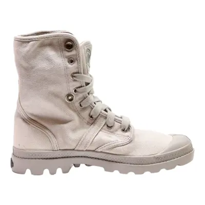 PALLADIUM Lace-Up Boots Grey Canvas Womens UK 5