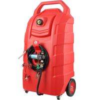 VEVOR Fuel Caddy, 32 Gallon, Portable Fuel Storage Tank On-Wheels, with 12V DC Transfer Pump, Gasoline Diesel Fuel Container ...